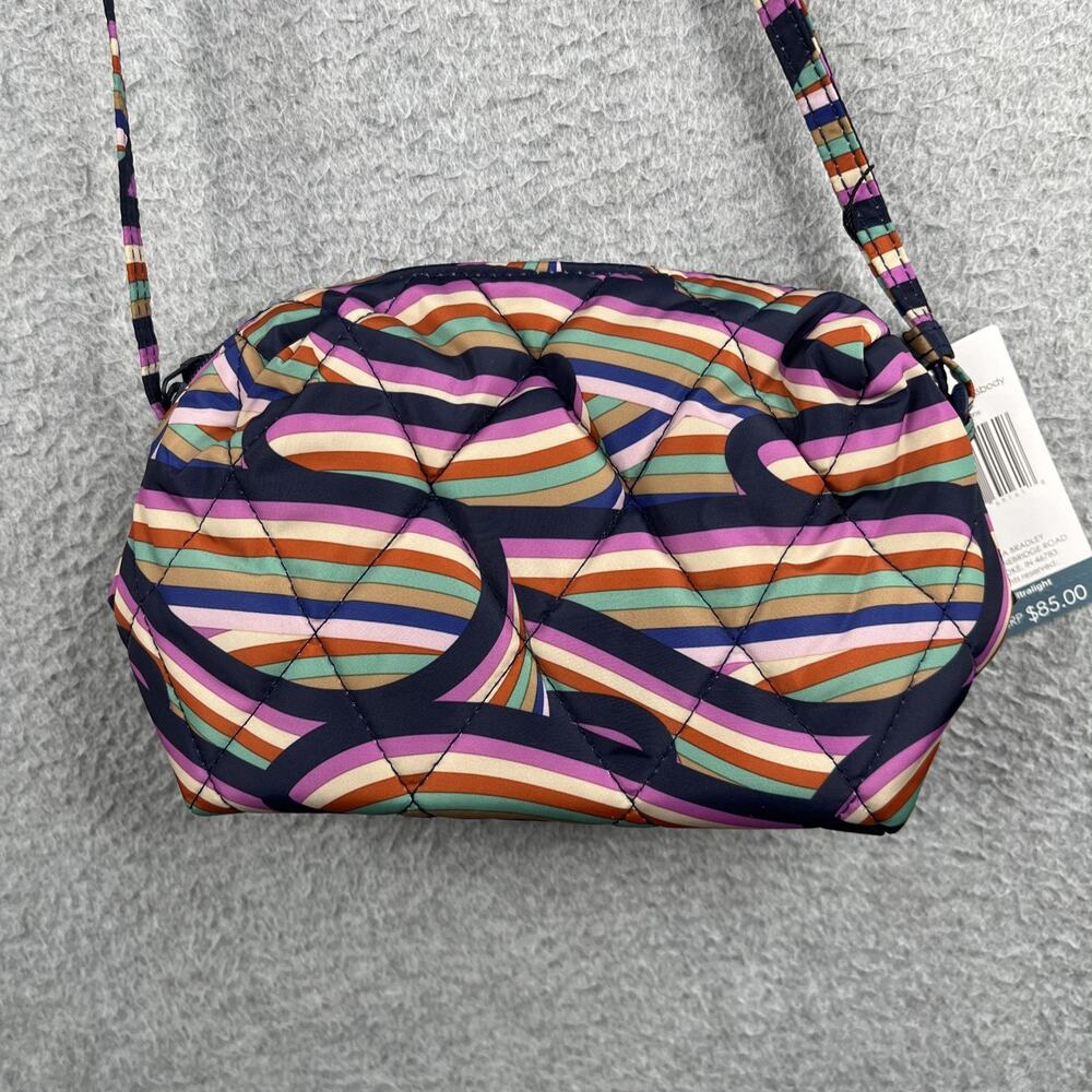 Vera Bradley Ultralight Essential Crossbody - Retro Ribbons Print NWT Purse Bag - Picture 5 of 7